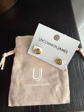 Uncommon James Gold Cowboy Hat Earrings